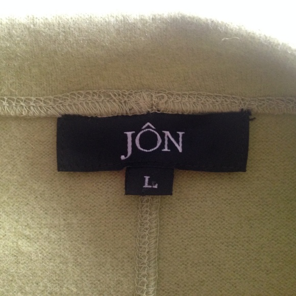 JON Green Wool-blend Soft Jacket Sz L - Picture 2 of 4